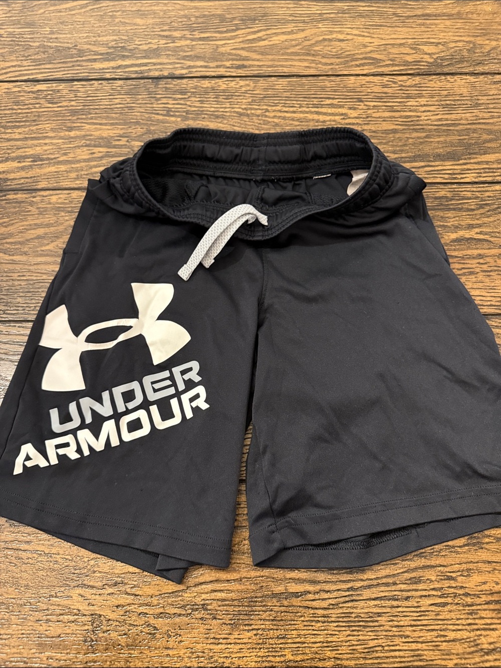 Under Armour Black Shorts with White Logo